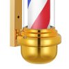 Gold Coast Modern Design Outdoor LED Light Metal Barber Pole for Stylish Barbershop