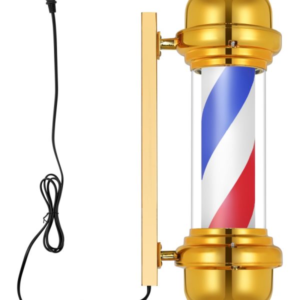 Gold Coast Modern Design Outdoor LED Light Metal Barber Pole for Stylish Barbershop